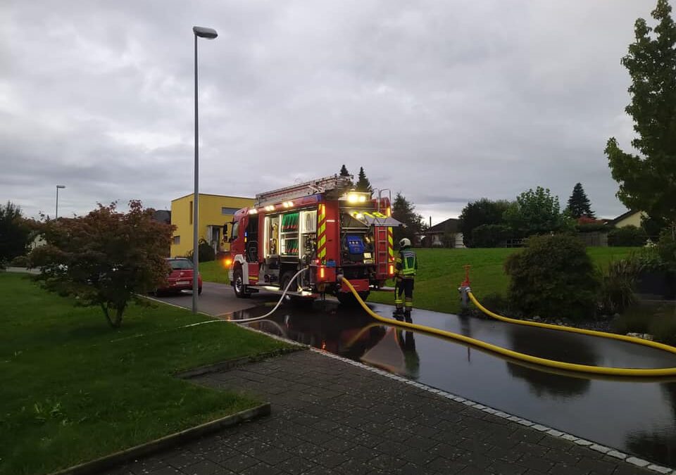 Brand-mittel, in Romanshorn, Rauchentwicklung