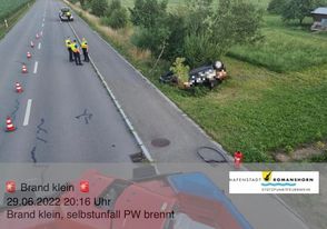 Brand klein PKW